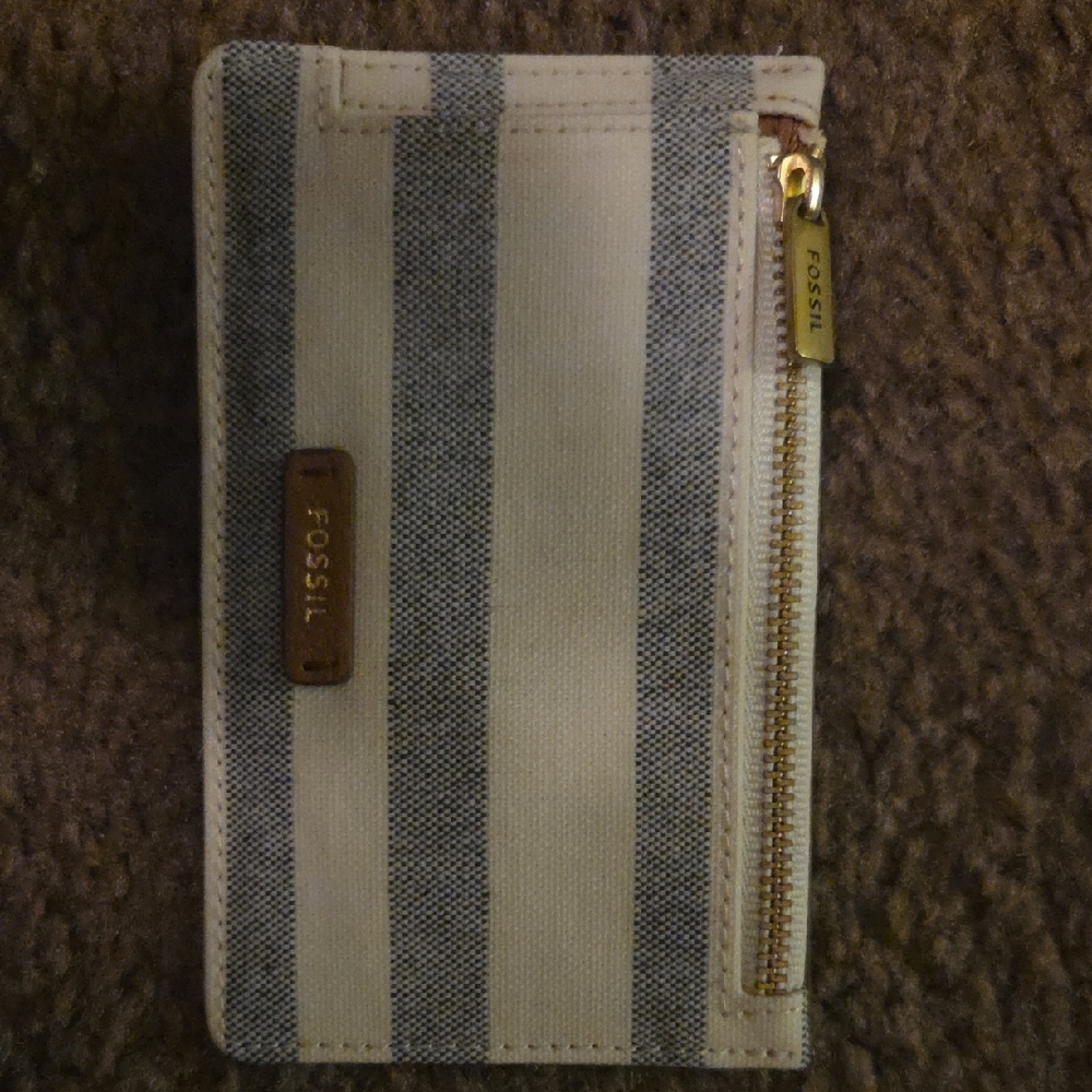 Fossil Striped Card Wallet